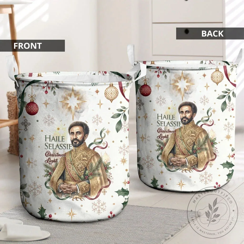 Haile Selassie Christmas Light Royal Ethiopian Orthodox Vintage Laundry Basket 8 Haile Selassie Christmas Light Royal Ethiopian Orthodox Vintage Laundry Basket