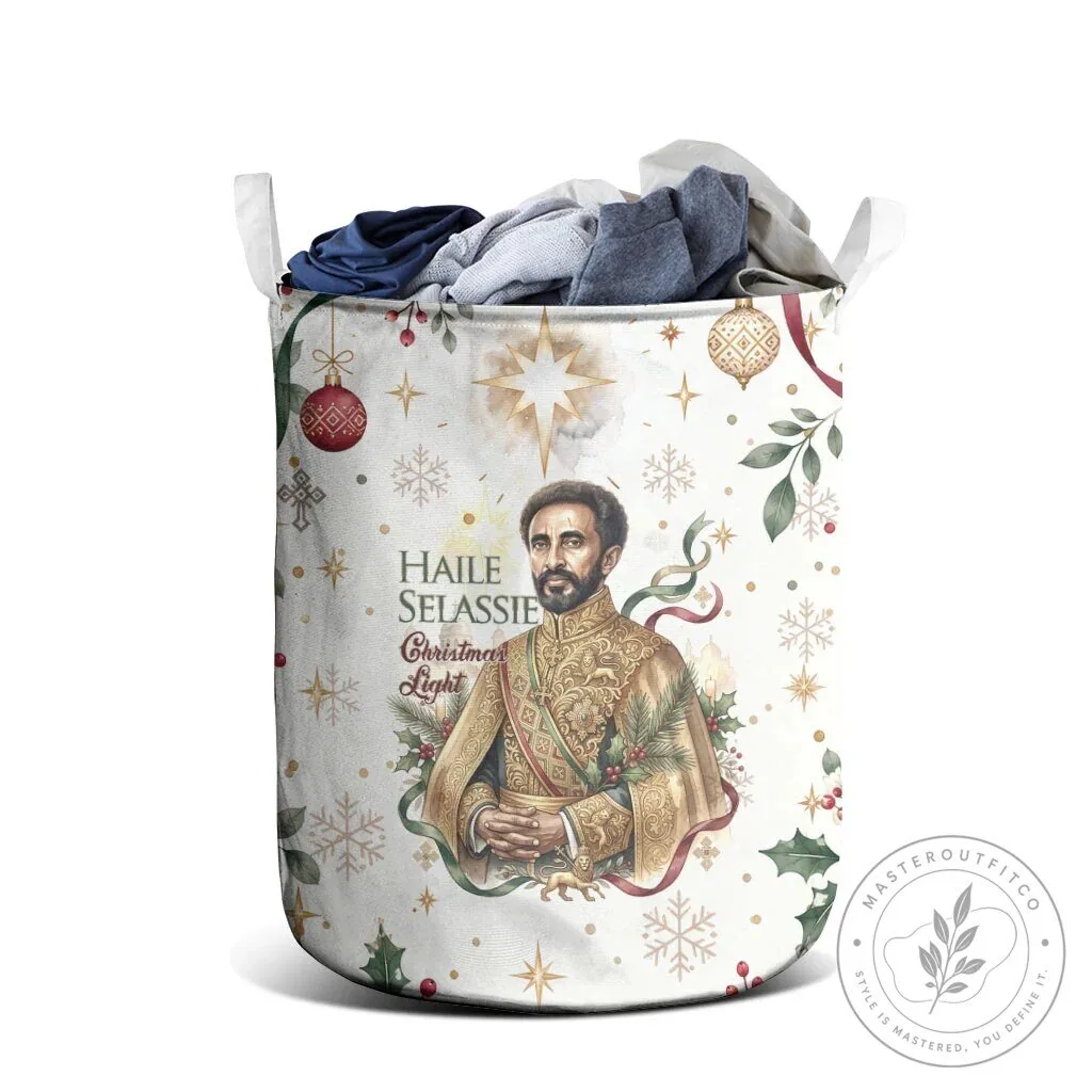 Haile Selassie Christmas Light Royal Ethiopian Orthodox Vintage Laundry Basket 9 Haile Selassie Christmas Light Royal Ethiopian Orthodox Vintage Laundry Basket