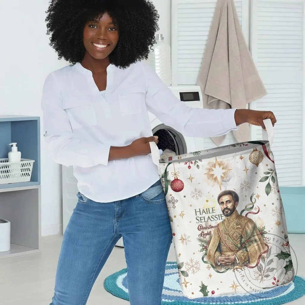 Haile Selassie Christmas Light Royal Ethiopian Orthodox Vintage Laundry Basket 11 Haile Selassie Christmas Light Royal Ethiopian Orthodox Vintage Laundry Basket