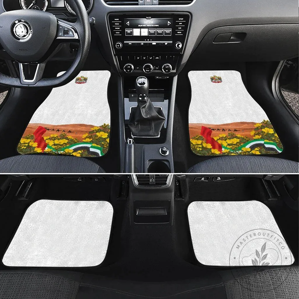 United Arab Emirates National Day Falcon and Burj Khalifa Car Mat Set