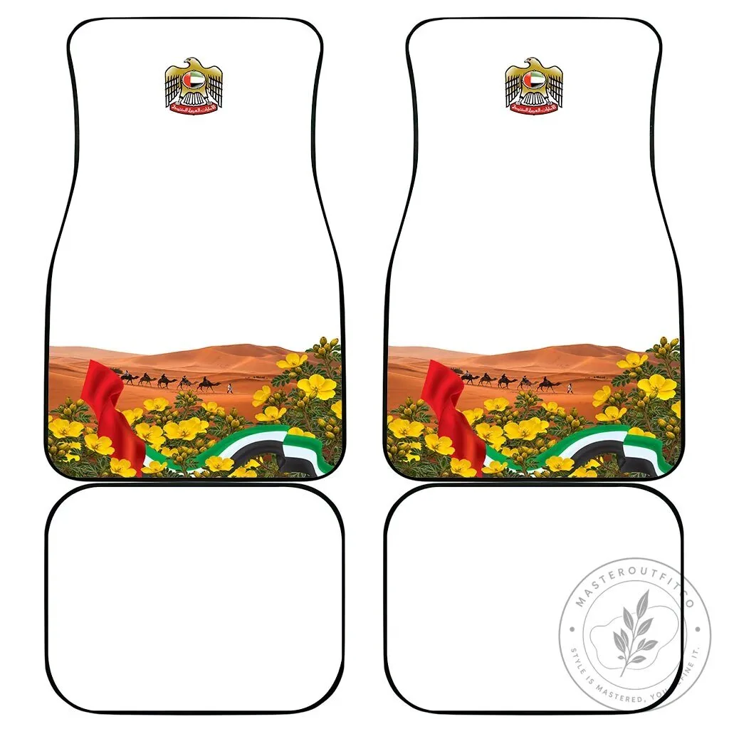 United Arab Emirates National Day Falcon and Burj Khalifa Car Mat Set 7 United Arab Emirates National Day Falcon and Burj Khalifa Car Mat Set