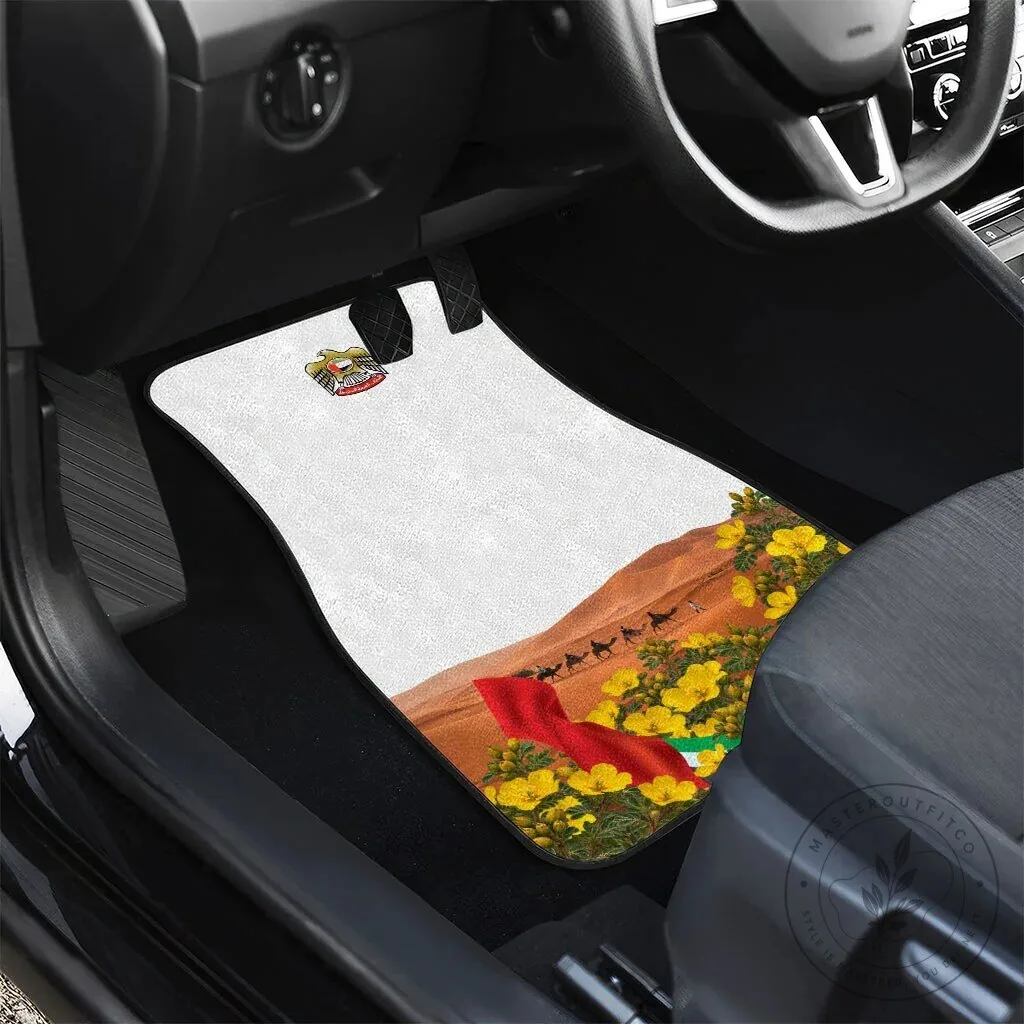 United Arab Emirates National Day Falcon and Burj Khalifa Car Mat Set 11 United Arab Emirates National Day Falcon and Burj Khalifa Car Mat Set