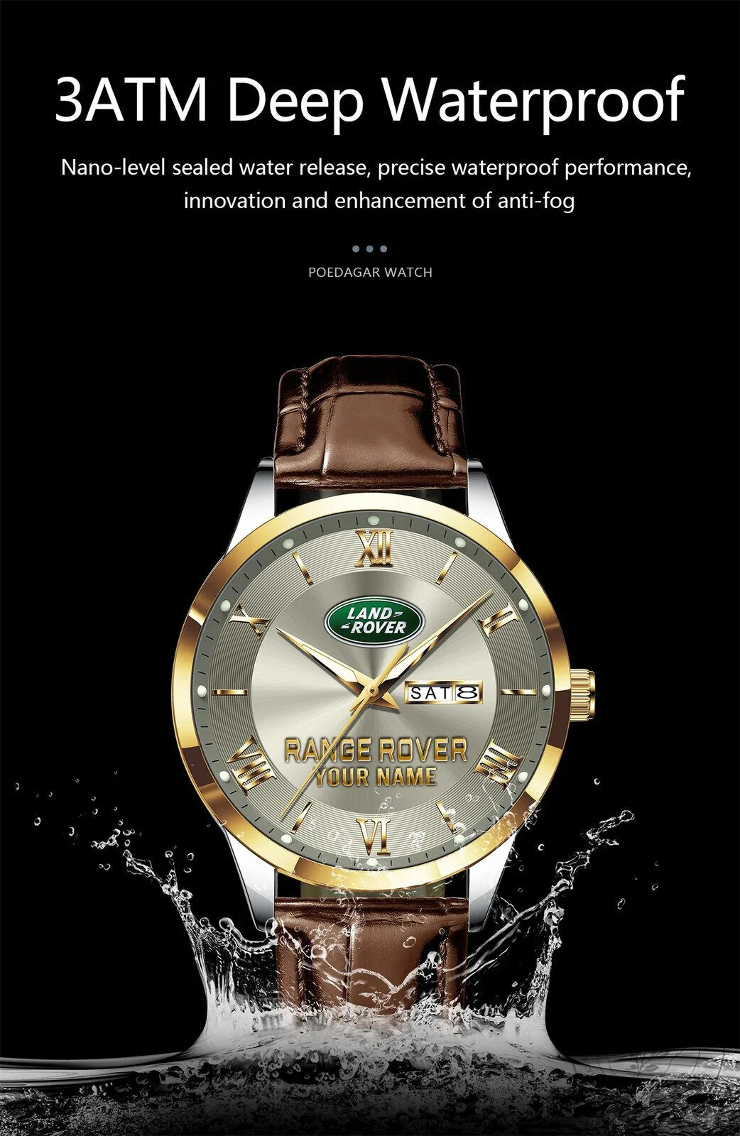 Land Rover Range Rover Custom Name Elegant Fashion Design Men's Watch 18 Land Rover Range Rover Custom Name Elegant Fashion Design Men
