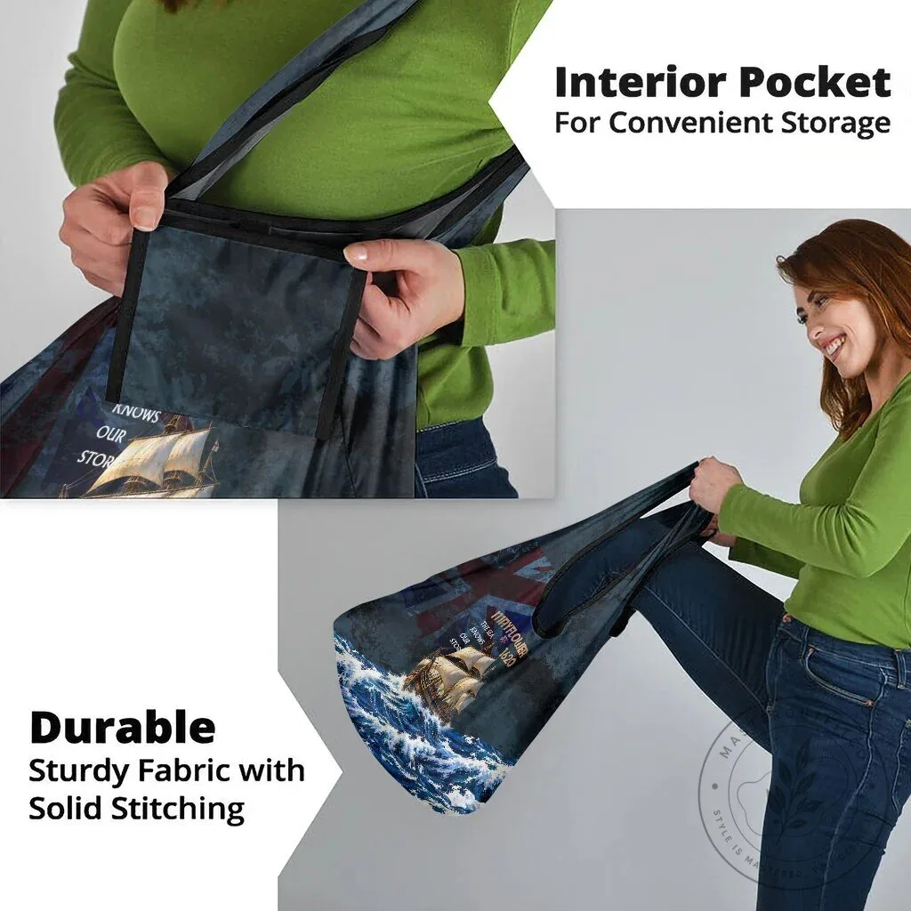 Mayflower 1620 Ship Vintage Nautical Ocean Waves Art Reusable Grocery Bag 16 Mayflower 1620 Ship Vintage Nautical Ocean Waves Art Reusable Grocery Bag