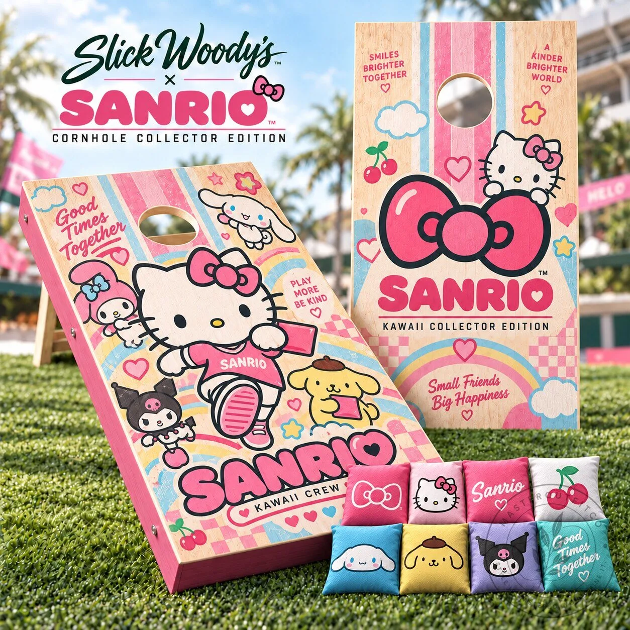 Sanrio Hello Kitty and Friends Kawaii Collector Edition Cornhole Game Set