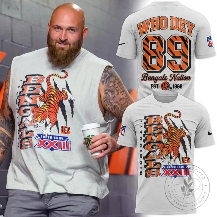 Cincinnati Bengals Super Bowl 23 Vintage Style Football T-Shirt