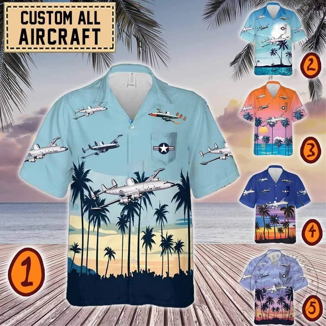 Lockheed EC-121 Warning Star Aircraft Hawaiian Shirt