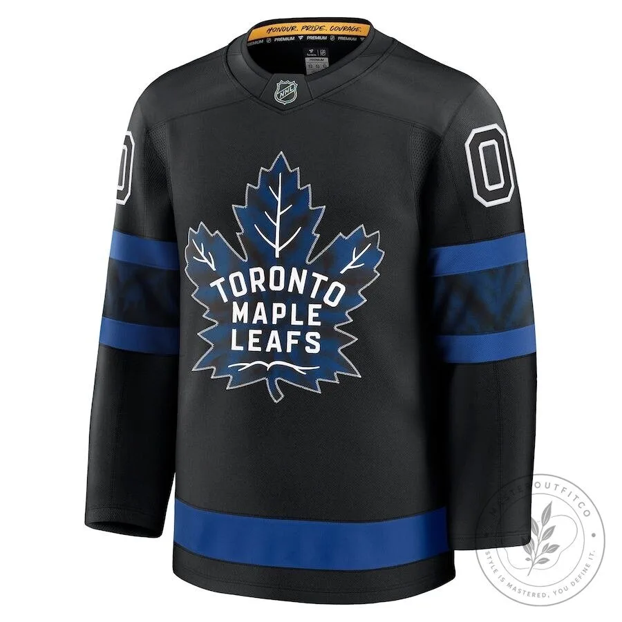 Toronto Maple Leafs Alternate Black and Blue Hockey Jersey 48 Toronto Maple Leafs Alternate Black and Blue Hockey Jersey