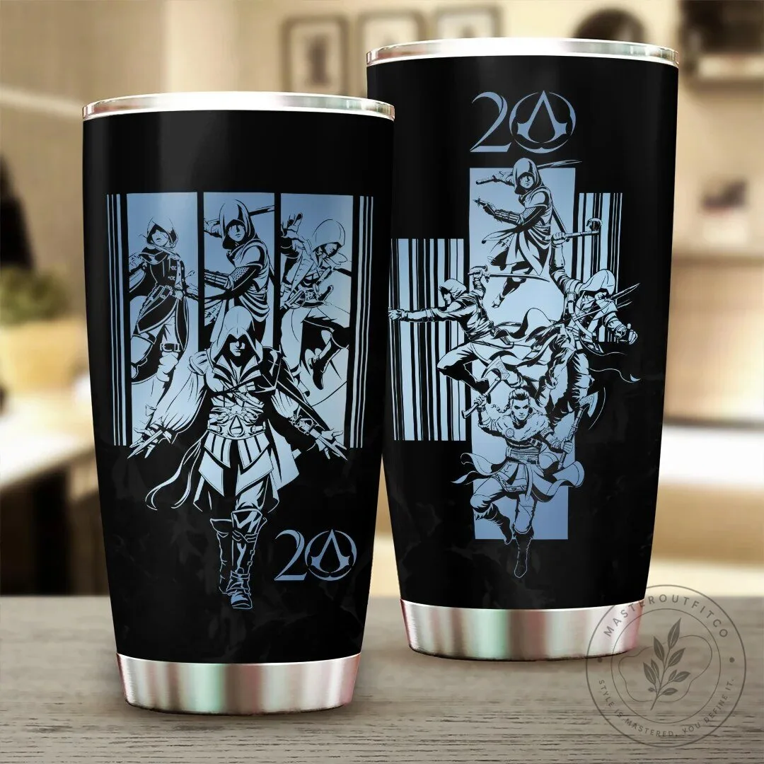 Assassin's Creed 20th Anniversary Video Game Stainless Steel Tumbler Cup