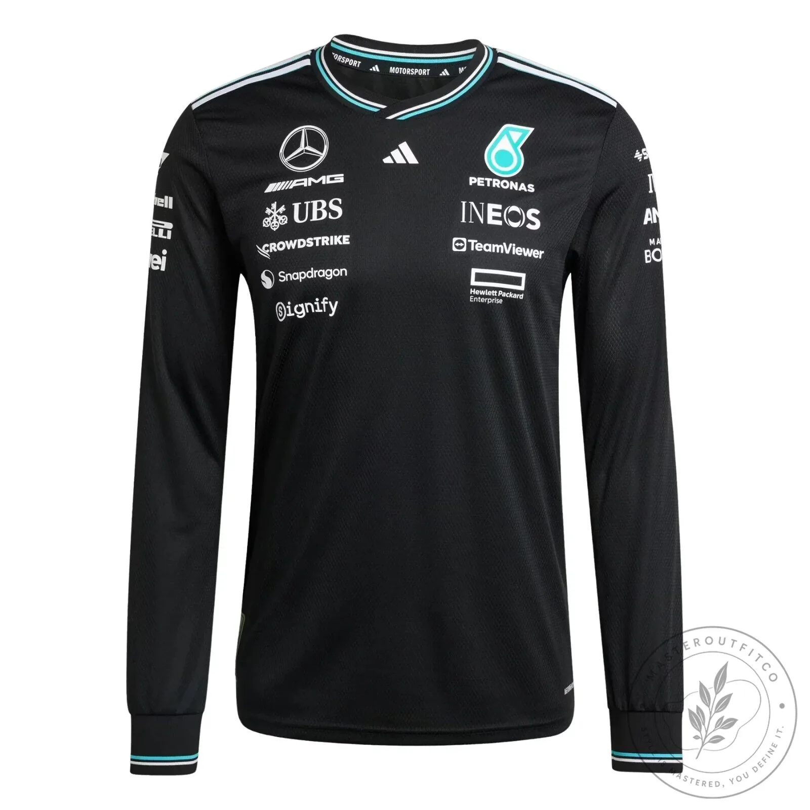 Mercedes-AMG Petronas Formula One Team Black Long Sleeve Jersey