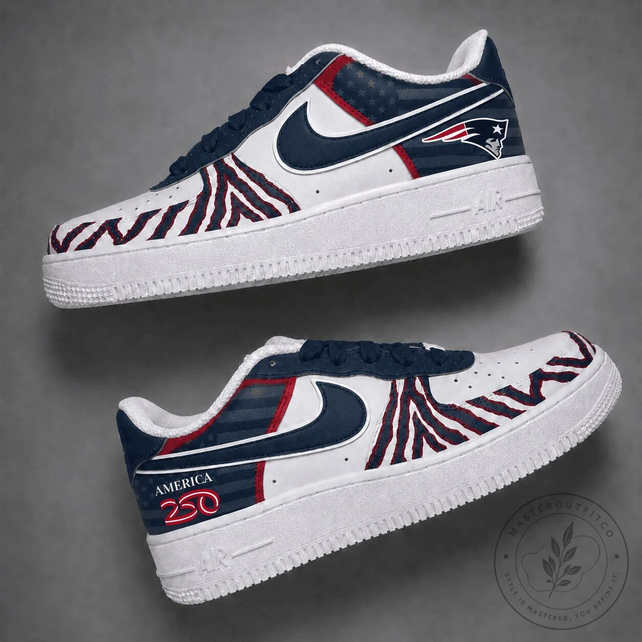 New England Patriots American Flag 250 Years of Freedom Limited Edition Sneakers
