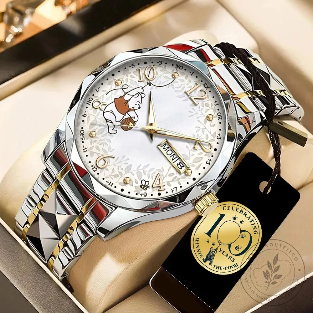 Winnie The Pooh 100th Anniversary Luxury Stainless Steel Quartz Watch