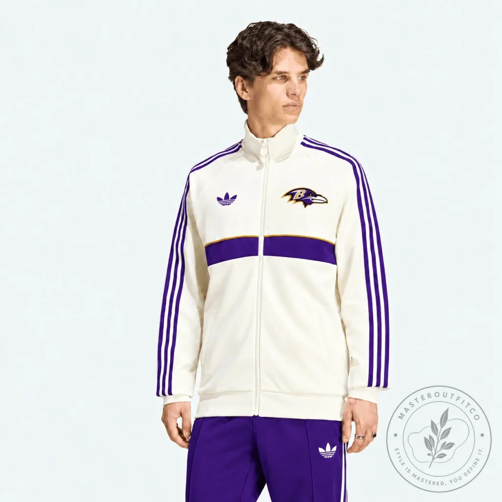 Baltimore Ravens NFL Team Spirit Full Zip Track Jacket Baltimore Ravens NFL Team Spirit Full Zip Track Jacket