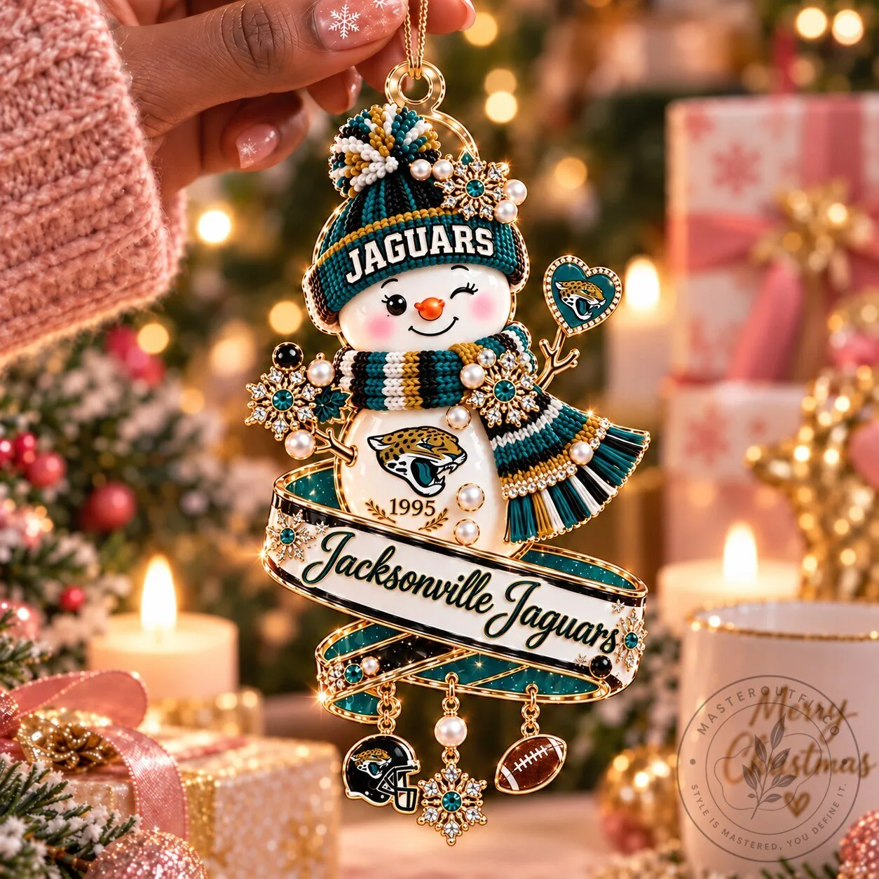 Jacksonville Jaguars Snowman Christmas Tree Ornament Holiday Decoration 6 Jacksonville Jaguars Snowman Christmas Tree Ornament Holiday Decoration