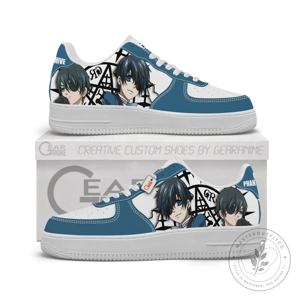 Ciel Phantomhive Black Butler Anime Character Low-Top Sneakers Ciel Phantomhive Black Butler Anime Character Low-Top Sneakers