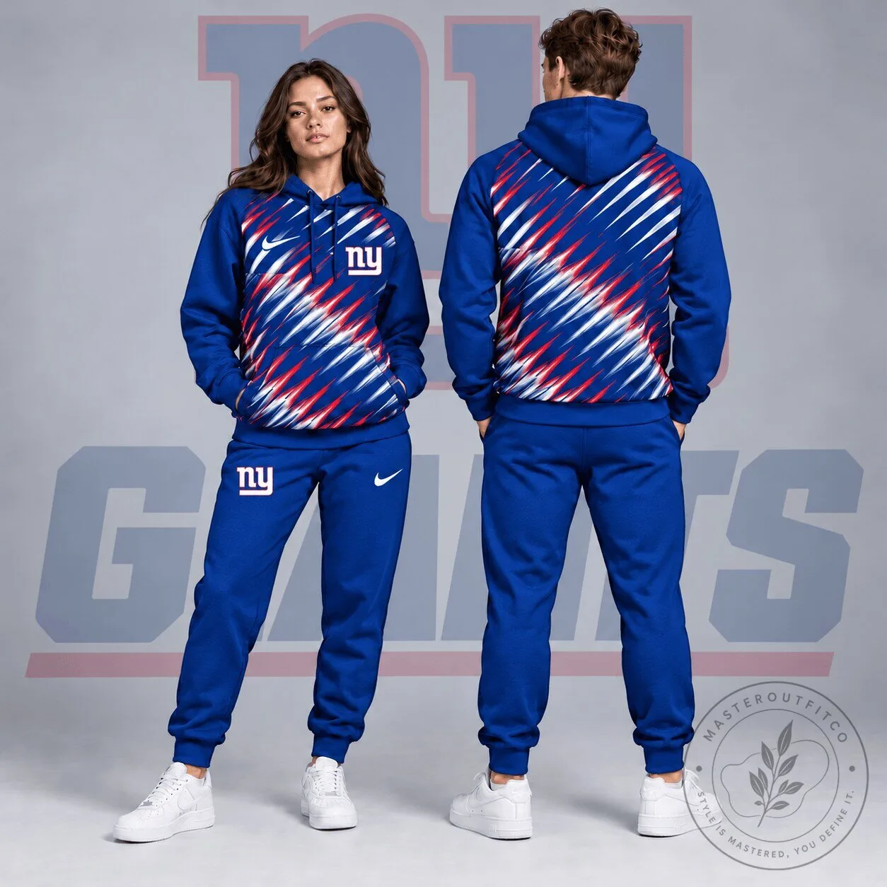 New York Giants NFL Dynamic Slash Streak Graphic Pullover Hoodie