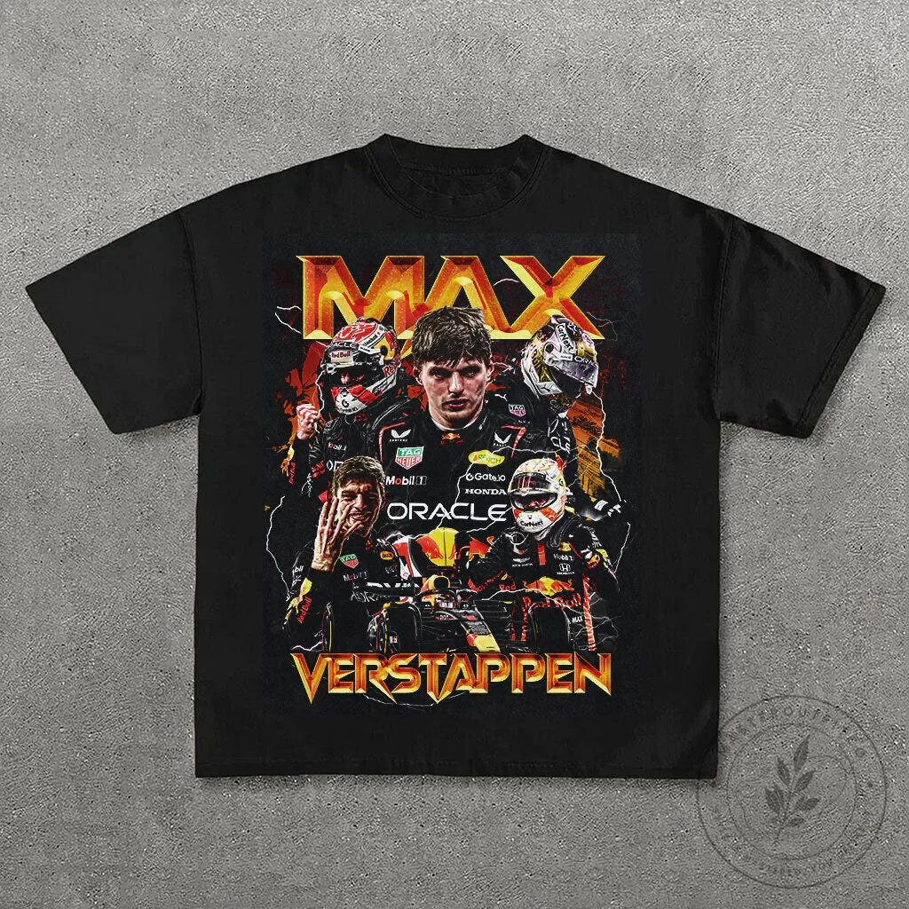 Red Bull Racing Team T-Shirt featuring Max Verstappen, Formula 1 Racing Champion 12 Red Bull Racing Team T-Shirt featuring Max Verstappen, Formula 1 Racing Champion