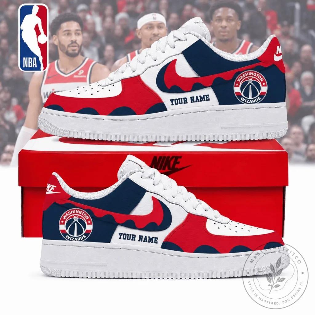 Washington Wizards Personalized Basketball Team Sneakers Washington Wizards Personalized Basketball Team Sneakers
