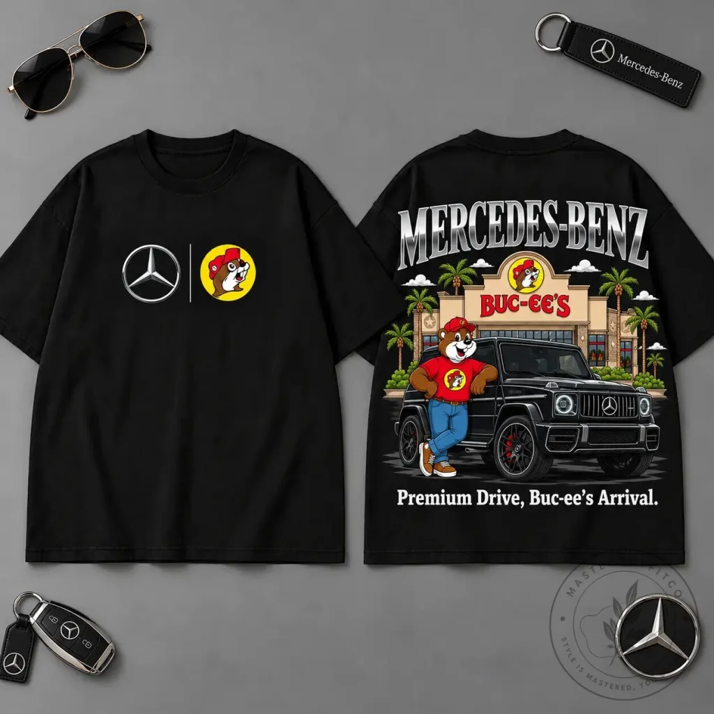 Buc-ee's Mercedes-Benz G-Wagon Premium Drive Road Trip Black T-Shirt 6 Buc-ee's Mercedes-Benz G-Wagon Premium Drive Road Trip Black T-Shirt