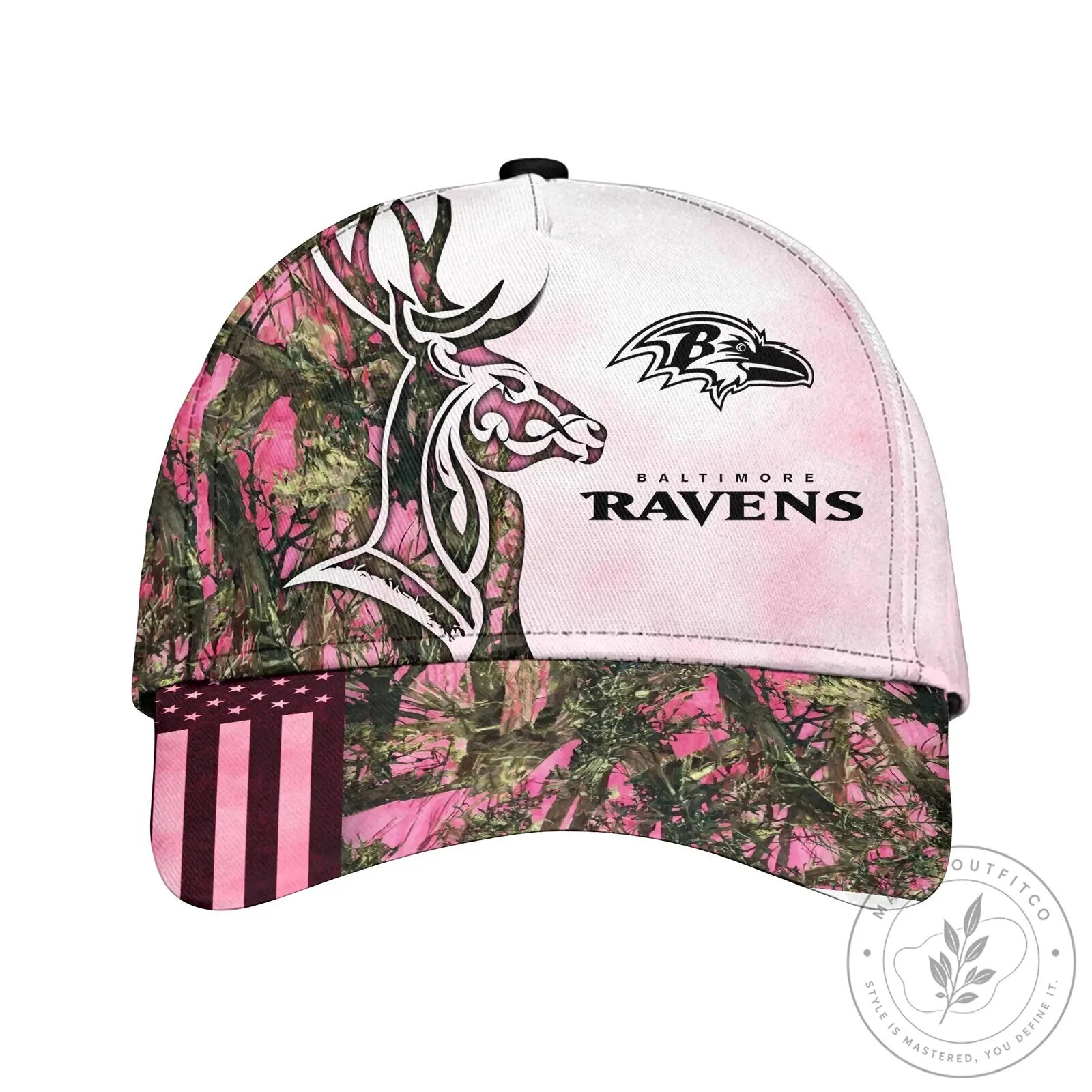 Baltimore Ravens Pink Camouflage Deer Hunting Cap Hat 7 Baltimore Ravens Pink Camouflage Deer Hunting Cap Hat