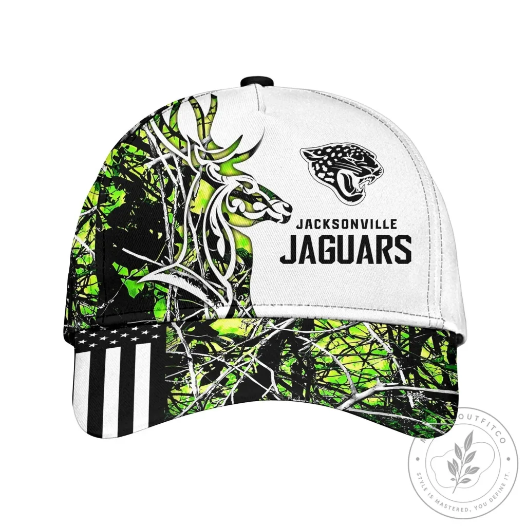 Jacksonville Jaguars Camouflage Deer Hunting American Flag Cap Hat Jacksonville Jaguars Camouflage Deer Hunting American Flag Cap Hat