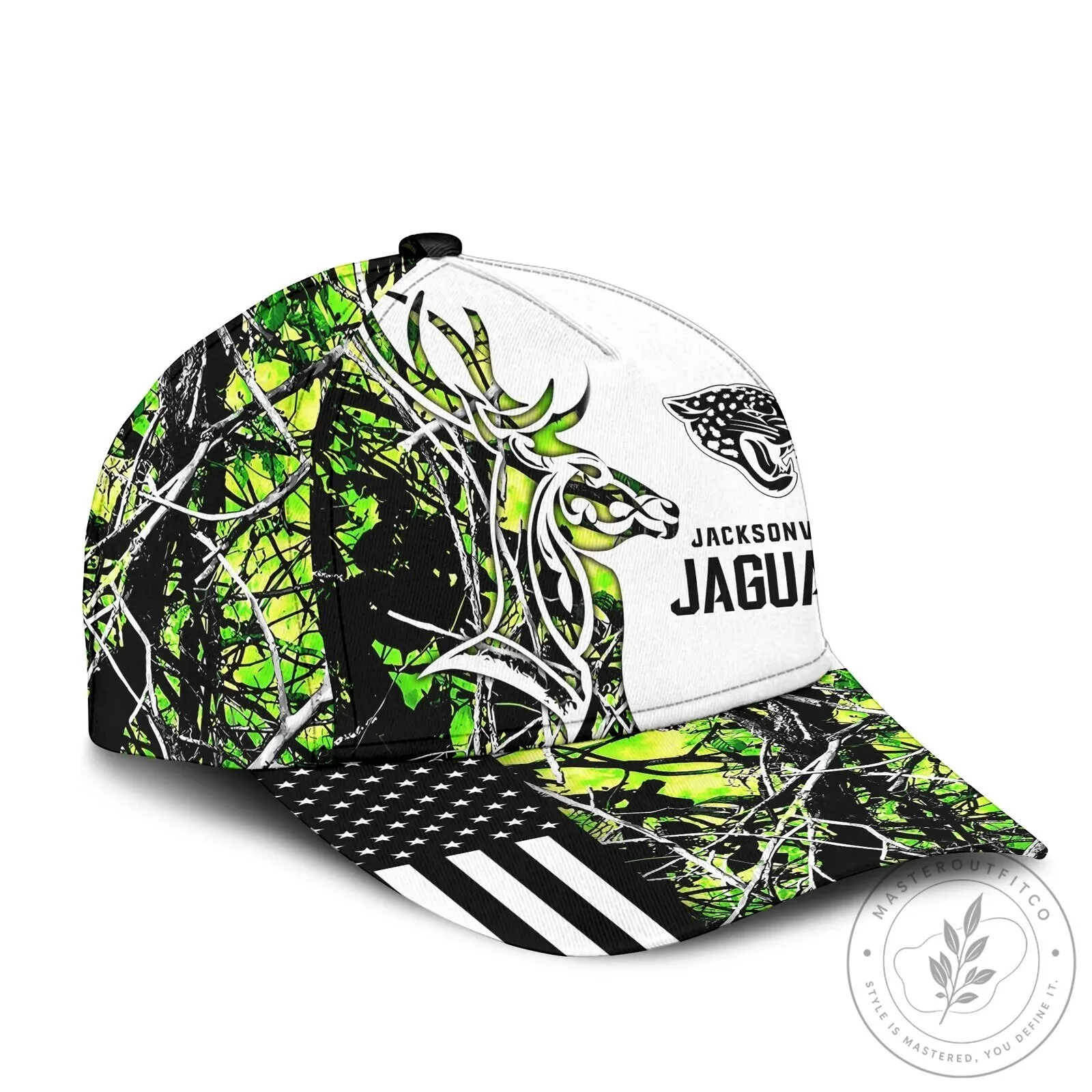 Jacksonville Jaguars Camouflage Deer Hunting American Flag Cap Hat 13 Jacksonville Jaguars Camouflage Deer Hunting American Flag Cap Hat