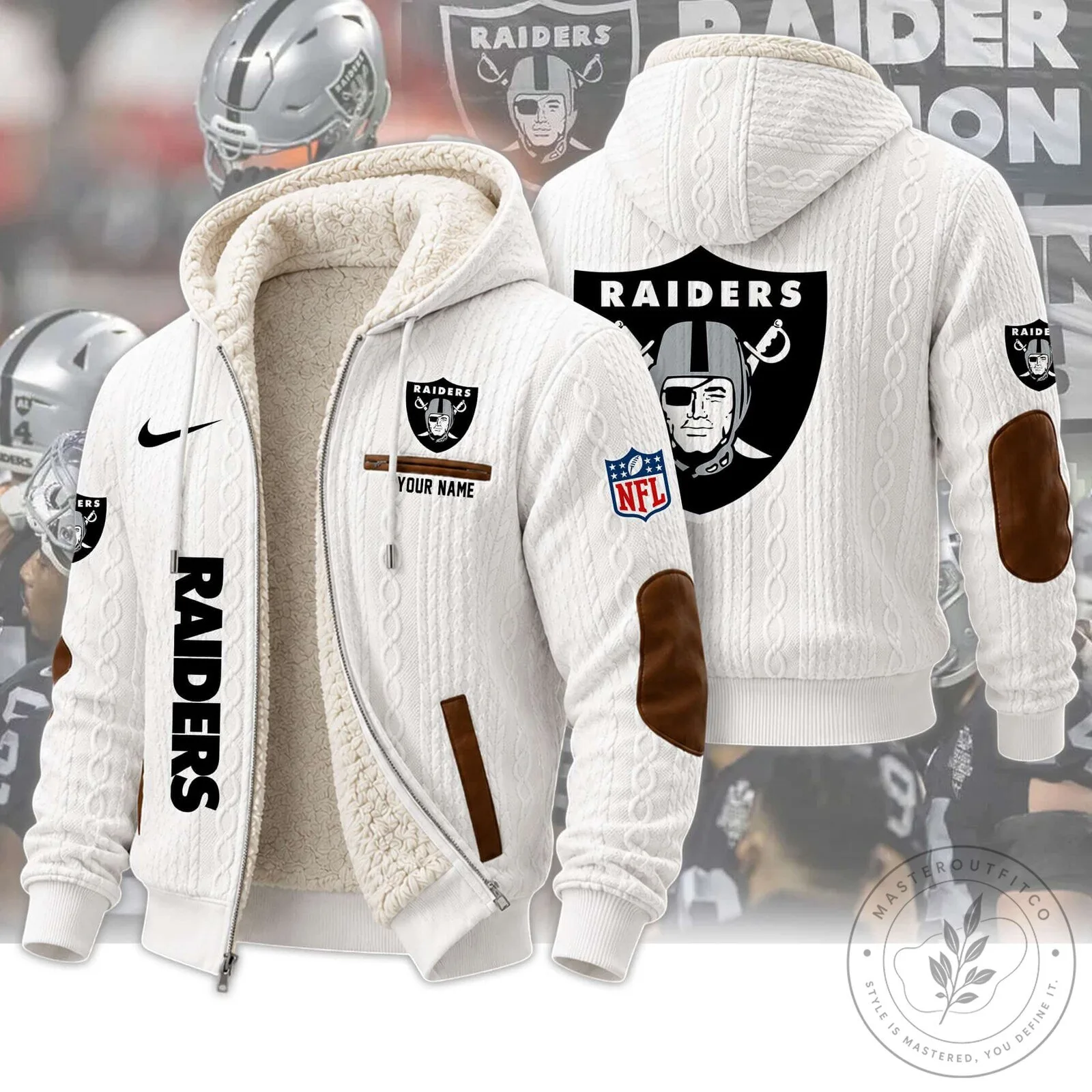 Las Vegas Raiders Personalized Sherpa Lined Hoodie and Sweatpants Set 35 Las Vegas Raiders Personalized Sherpa Lined Hoodie and Sweatpants Set