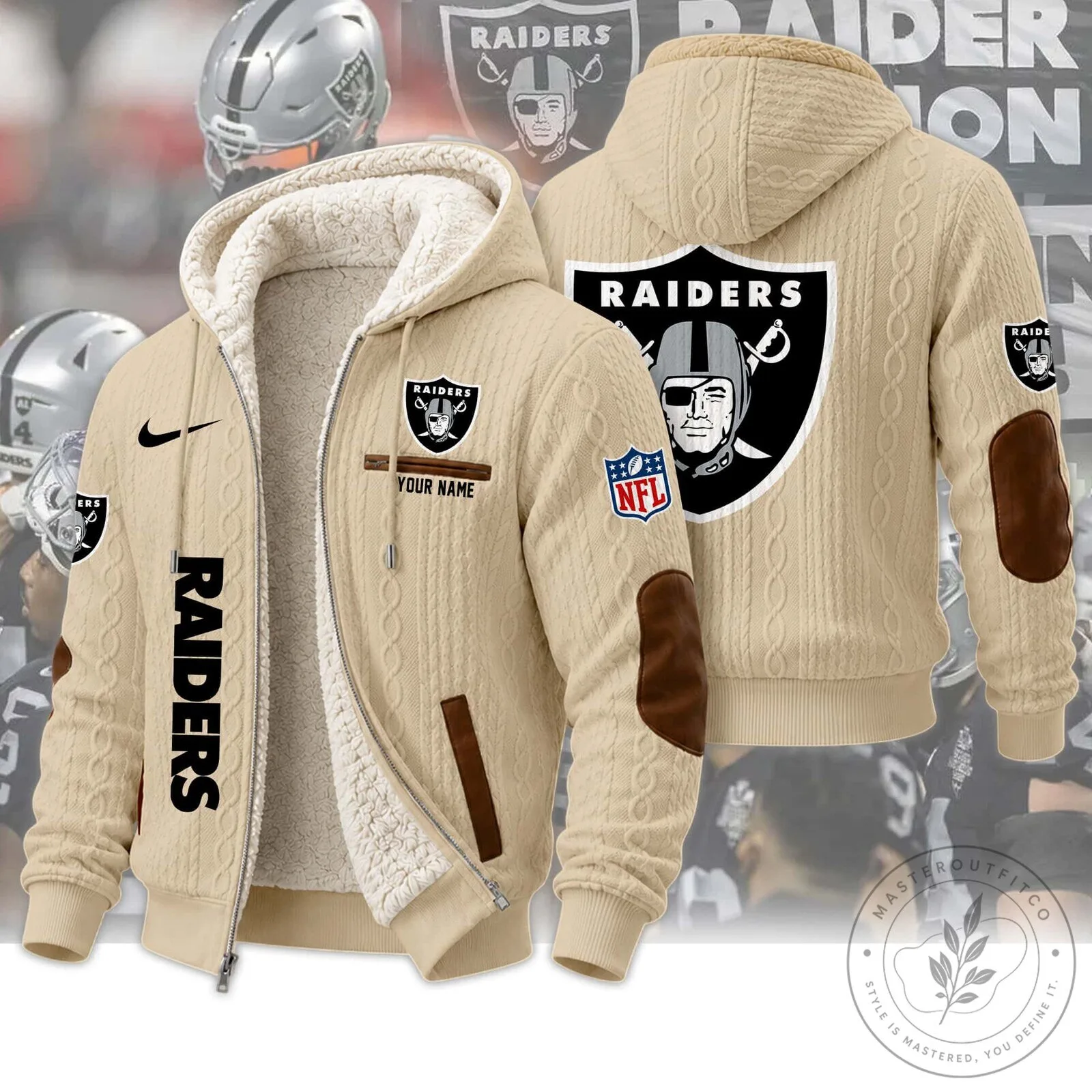 Las Vegas Raiders Personalized Sherpa Lined Hoodie and Sweatpants Set 38 Las Vegas Raiders Personalized Sherpa Lined Hoodie and Sweatpants Set
