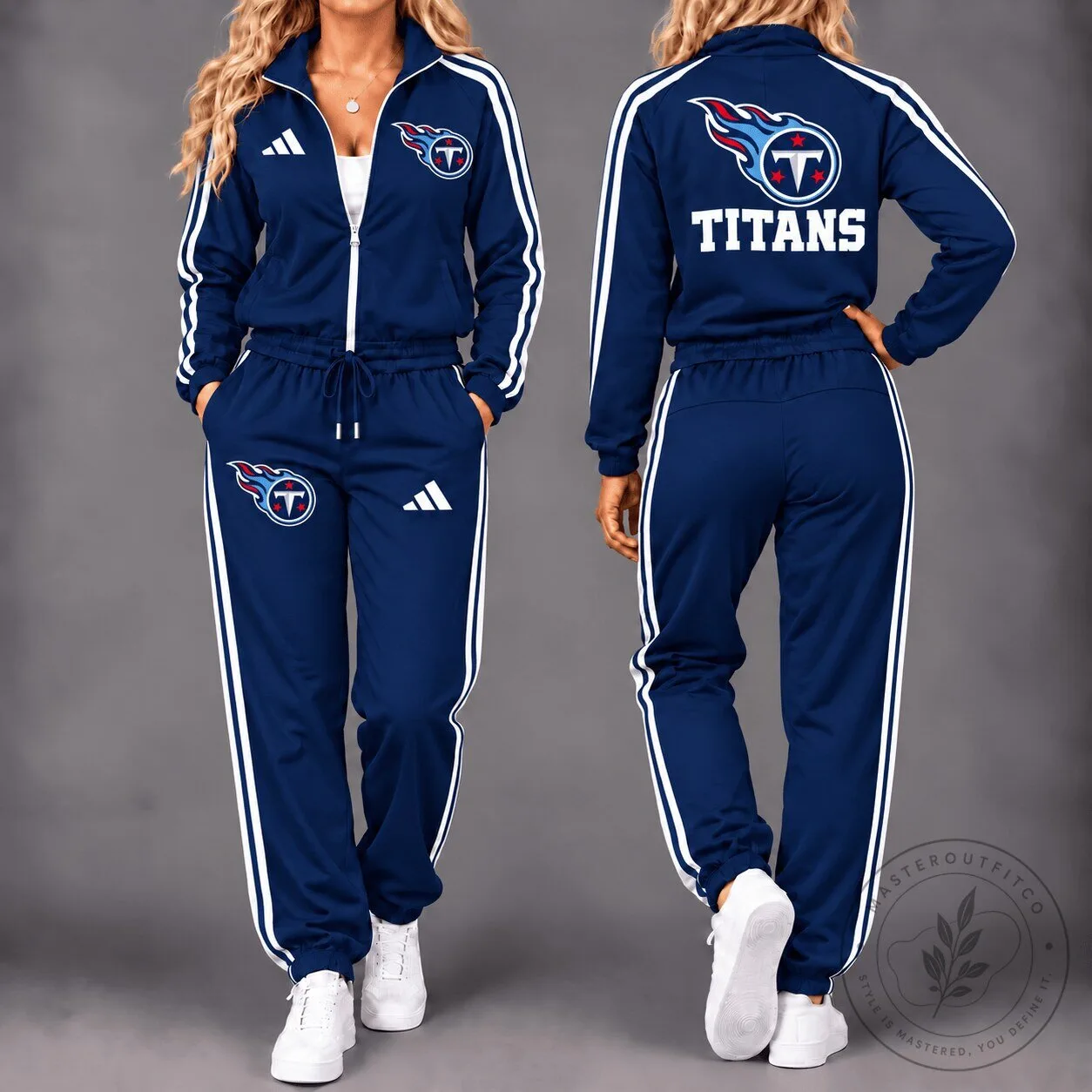 Tennessee Titans Gameday Women’s Full-Zip Tracksuit Jacket and Pants Set