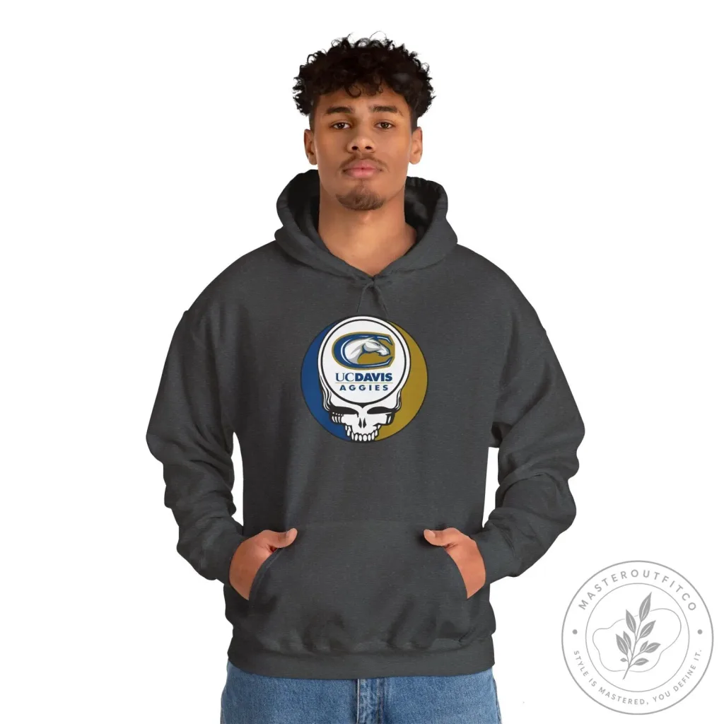 UC Davis Aggies Grateful Dead Steal Your Face Skull Hoodie UC Davis Aggies Grateful Dead Steal Your Face Skull Hoodie