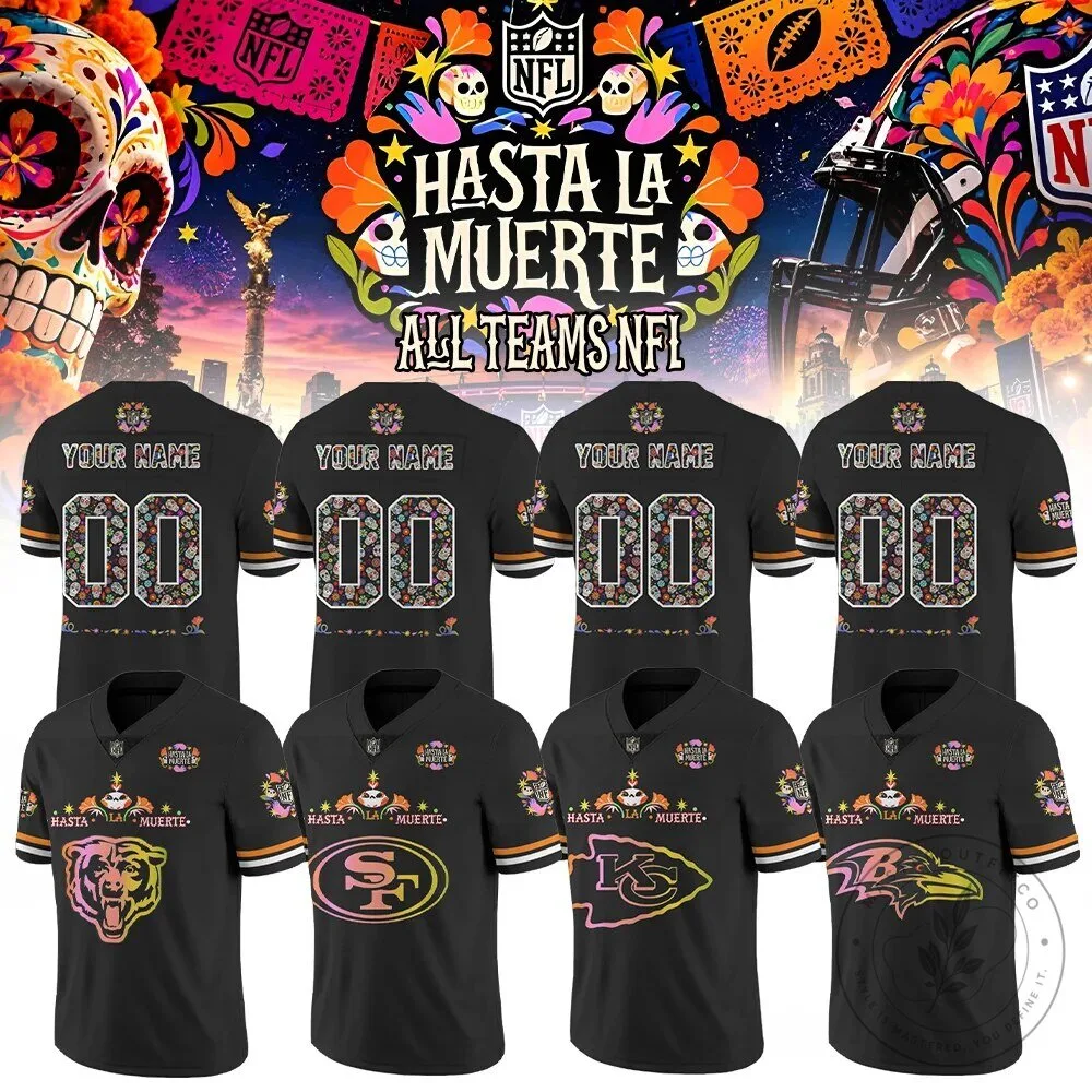 NFL Hasta La Muerte Day of the Dead Football Jersey