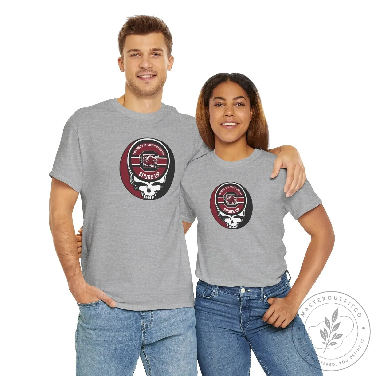 University of South Carolina Gamecocks Skull Spurs Up T-Shirt 15 University of South Carolina Gamecocks Skull Spurs Up T-Shirt