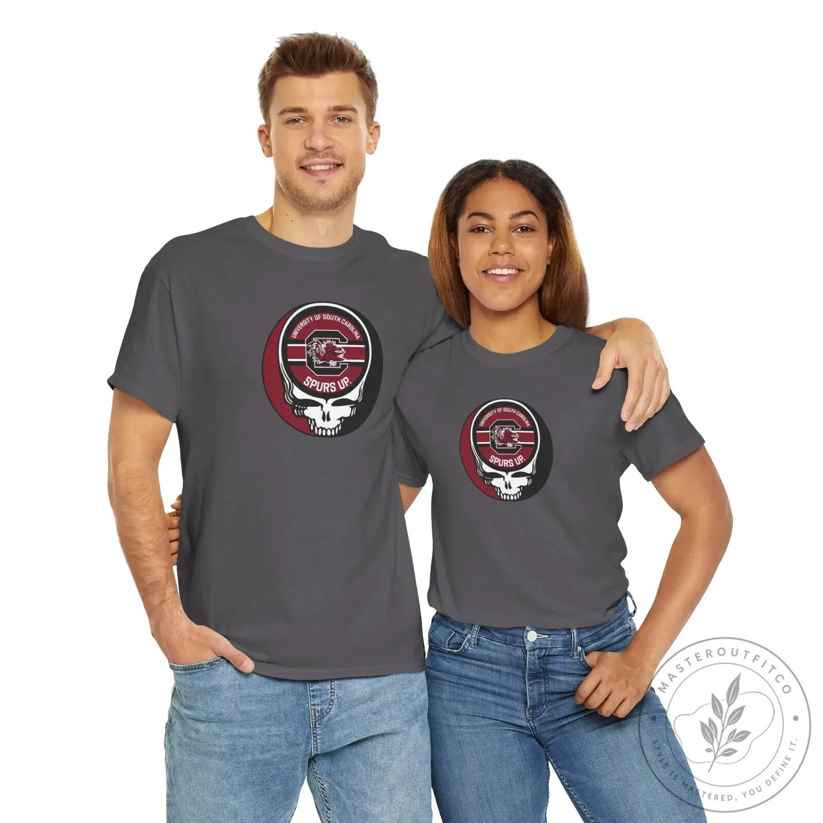 University of South Carolina Gamecocks Skull Spurs Up T-Shirt 16 University of South Carolina Gamecocks Skull Spurs Up T-Shirt
