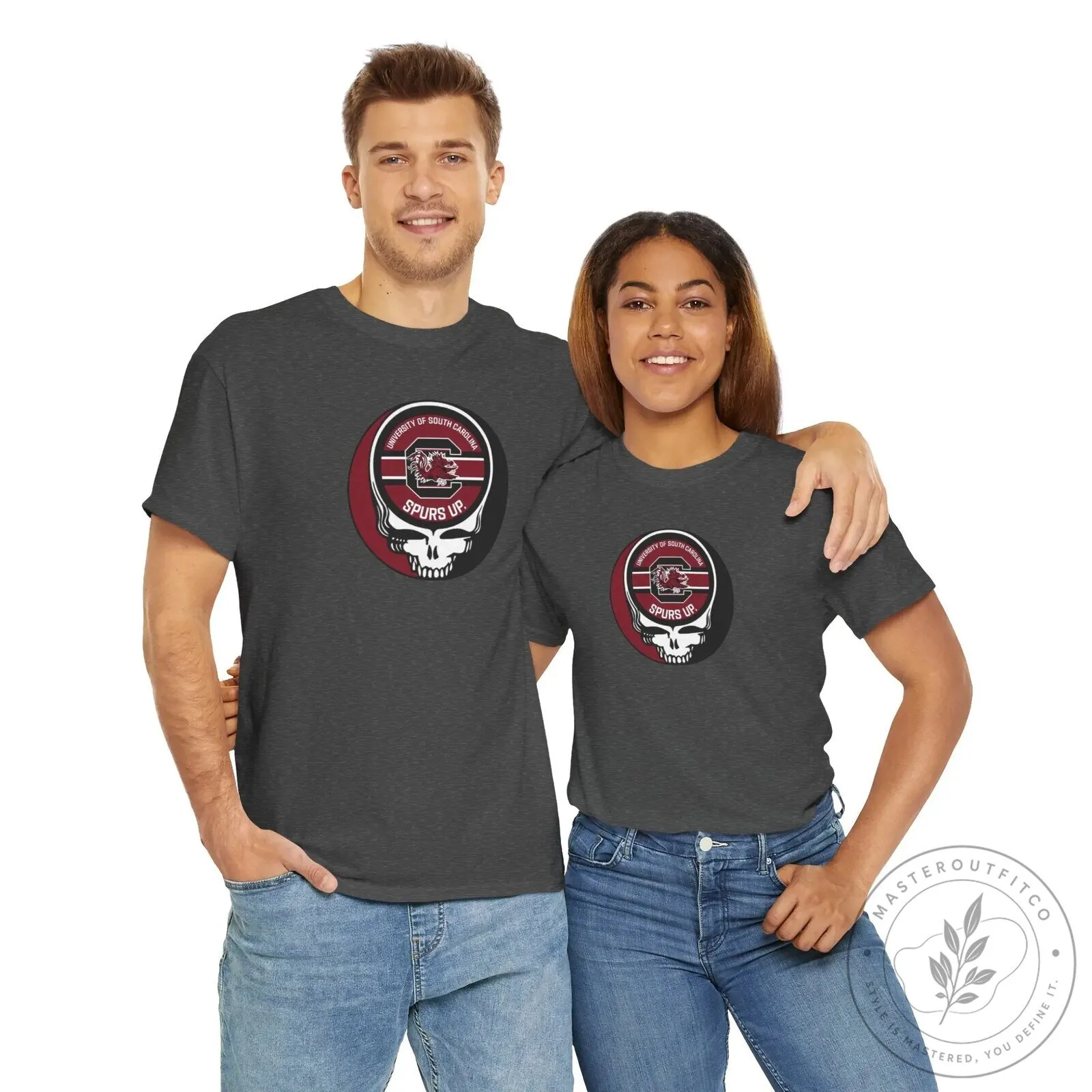University of South Carolina Gamecocks Skull Spurs Up T-Shirt 19 University of South Carolina Gamecocks Skull Spurs Up T-Shirt