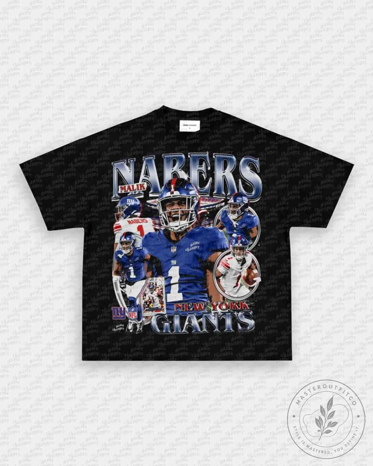 Malik Nabers New York Giants Football Vintage Style T-Shirt