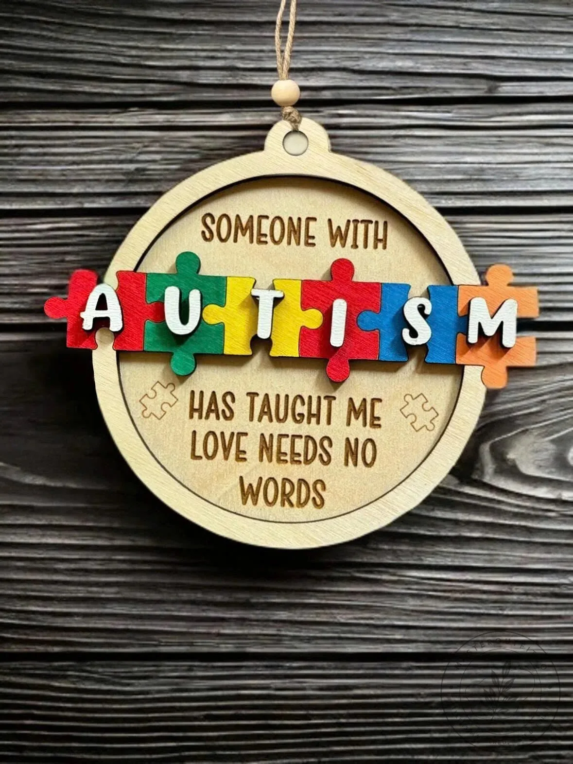 Autism Awareness Puzzle Piece Christmas Tree Ornament 7 Autism Awareness Puzzle Piece Christmas Tree Ornament