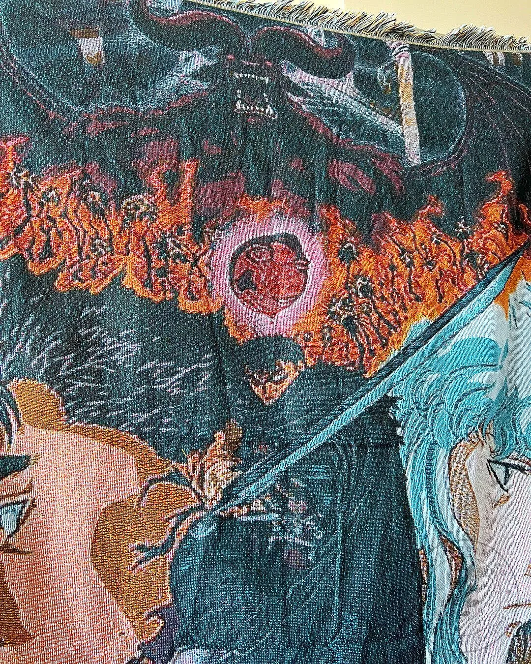 Berserk Anime Guts Griffith Eclipse Throw Blanket 11 Berserk Anime Guts Griffith Eclipse Throw Blanket