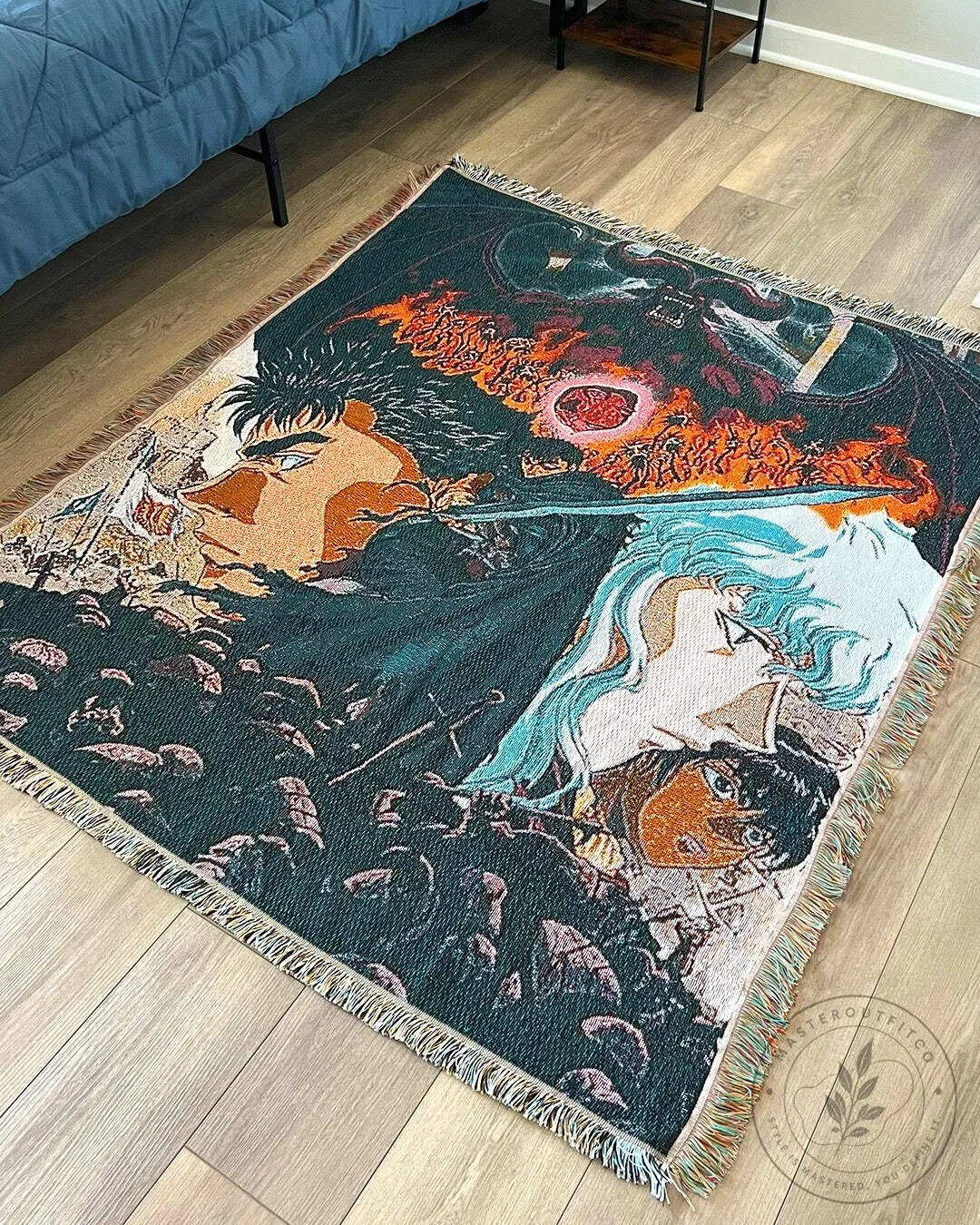 Berserk Anime Guts Griffith Eclipse Throw Blanket 14 Berserk Anime Guts Griffith Eclipse Throw Blanket