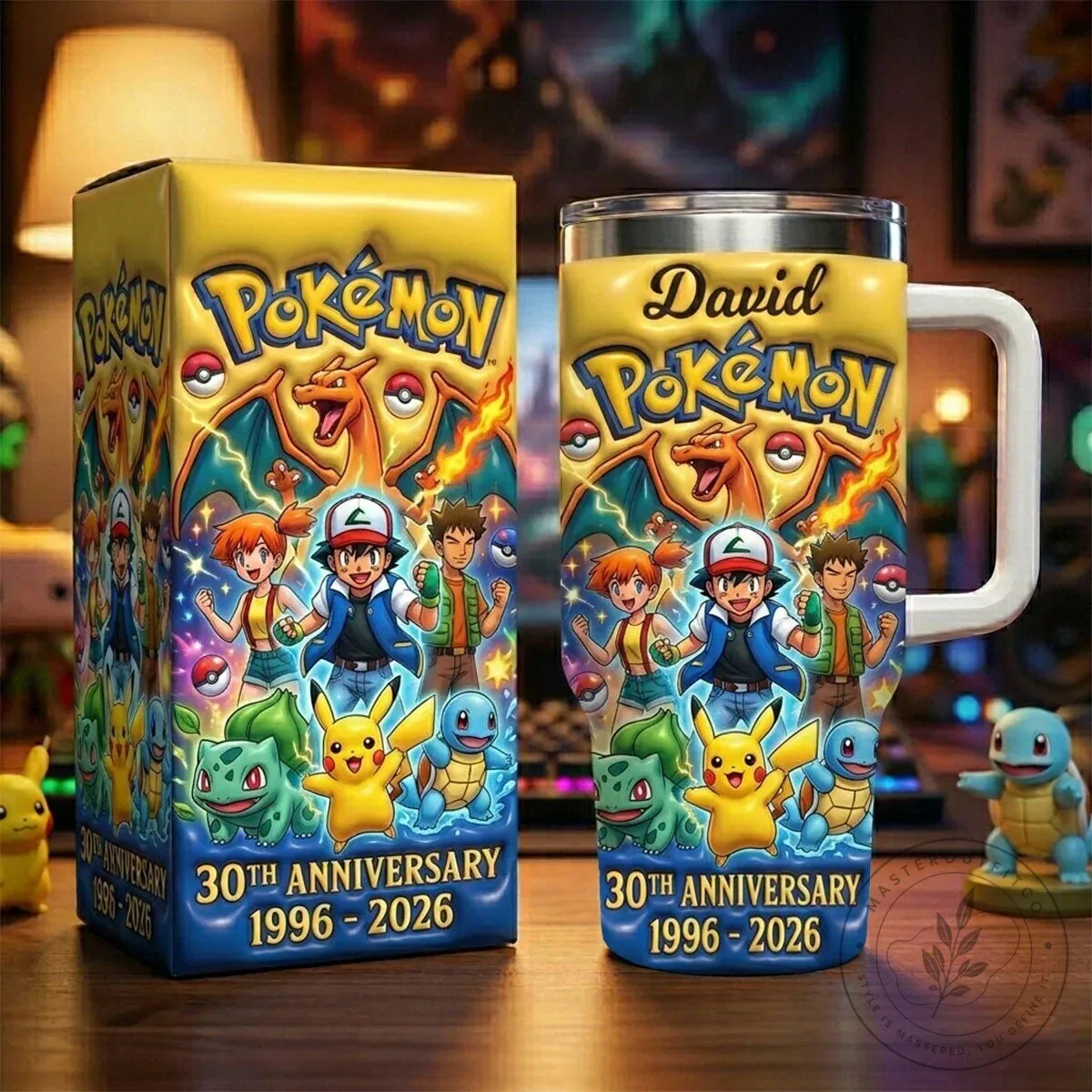 Pokemon 30th Anniversary Ash Misty Brock Pikachu Stainless Steel Tumbler 3 Pokemon 30th Anniversary Ash Misty Brock Pikachu Stainless Steel Tumbler