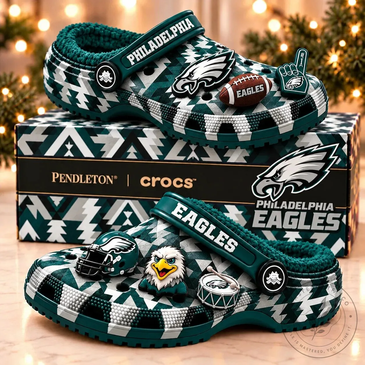 Philadelphia Eagles Pendleton Pattern Crocs Shoes