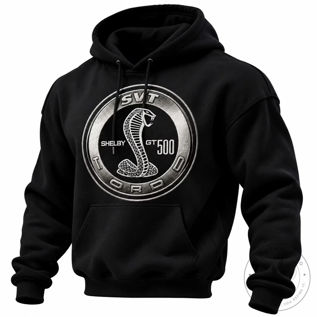 Ford Shelby GT500 SVT Cobra Snake Logo Black Pullover Hoodie